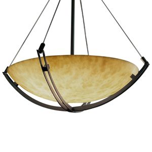 Clouds Grande Bowl Suspension with Crossbar by Justice Design Group - Starlight Lighting USA and Canada